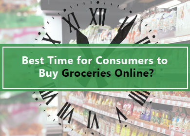 When would be the best time for Consumers to buy groceries Online?